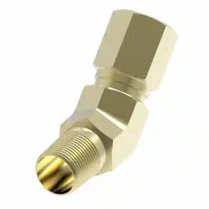 1480X10 5/8" Male Brass Tube Connector X 1/2" Male MNPT (45 Degree)