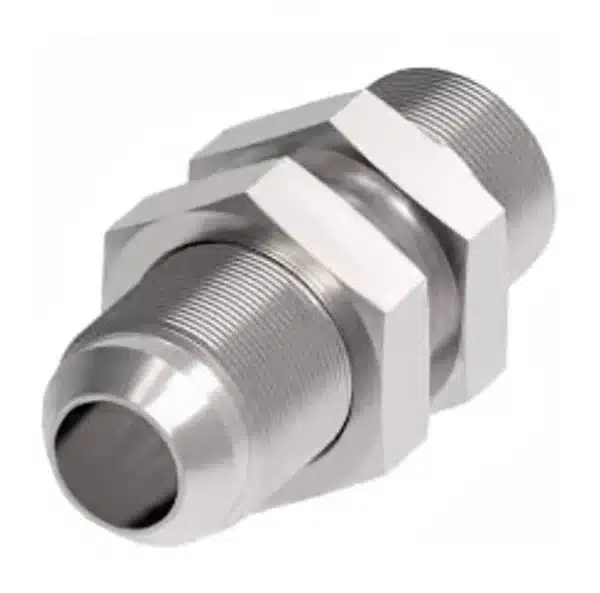 2240-4-4S 1/4" Male NPT X 1/4" Male JIC Bulkhead