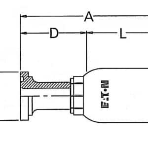 FC7713-2424S 1 1/2" Code 61 Straight Split Flange SAE J518